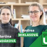Andrea Miklasová a Martina Mandáková v podcaste grant UP